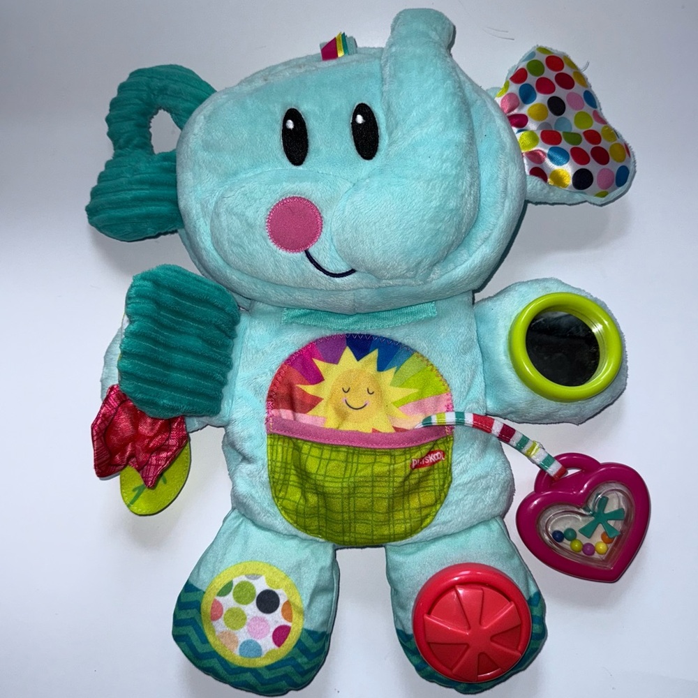 Fisher-Price Blue and Pink Stuffed Animal